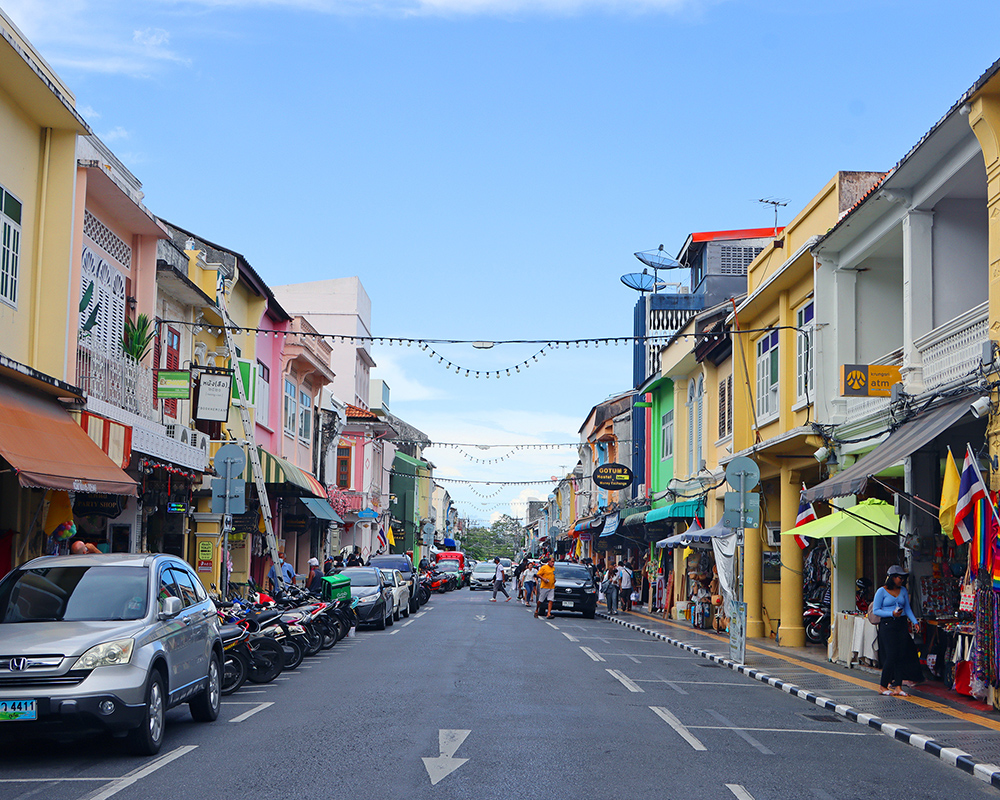 ตัวเมืองเก่า ถนนถลาง ภูเก็ต